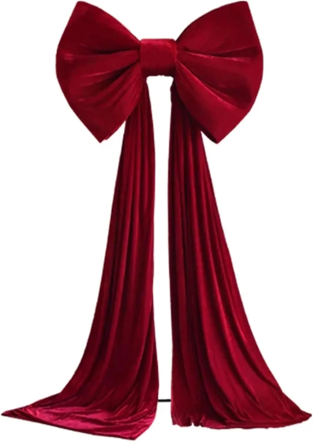 Christmas Decorations - Christmas Decor - Giant Bows for Christmas Tree - Big Red Velvet Bow for ... | Walmart (US)
