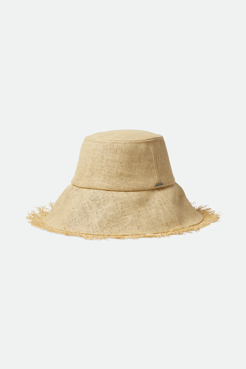 Women's Alice Straw Bucket Hat in Tan | Brixton