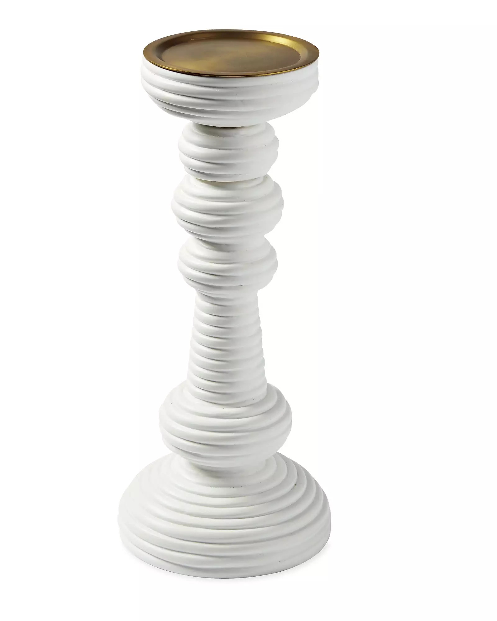 Carmel Candlestick - White | Serena and Lily