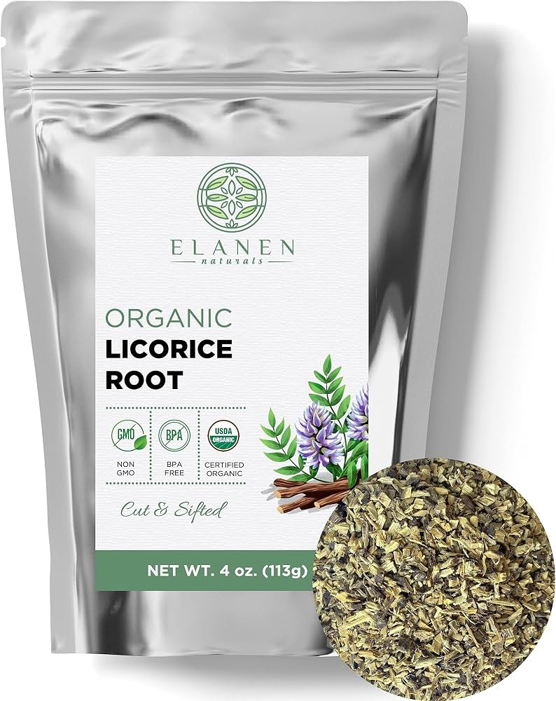 Organic Licorice Root 4 oz. (113g), USDA Certified Organic Licorice Root Tea, Licourice Root, Bul... | Amazon (US)