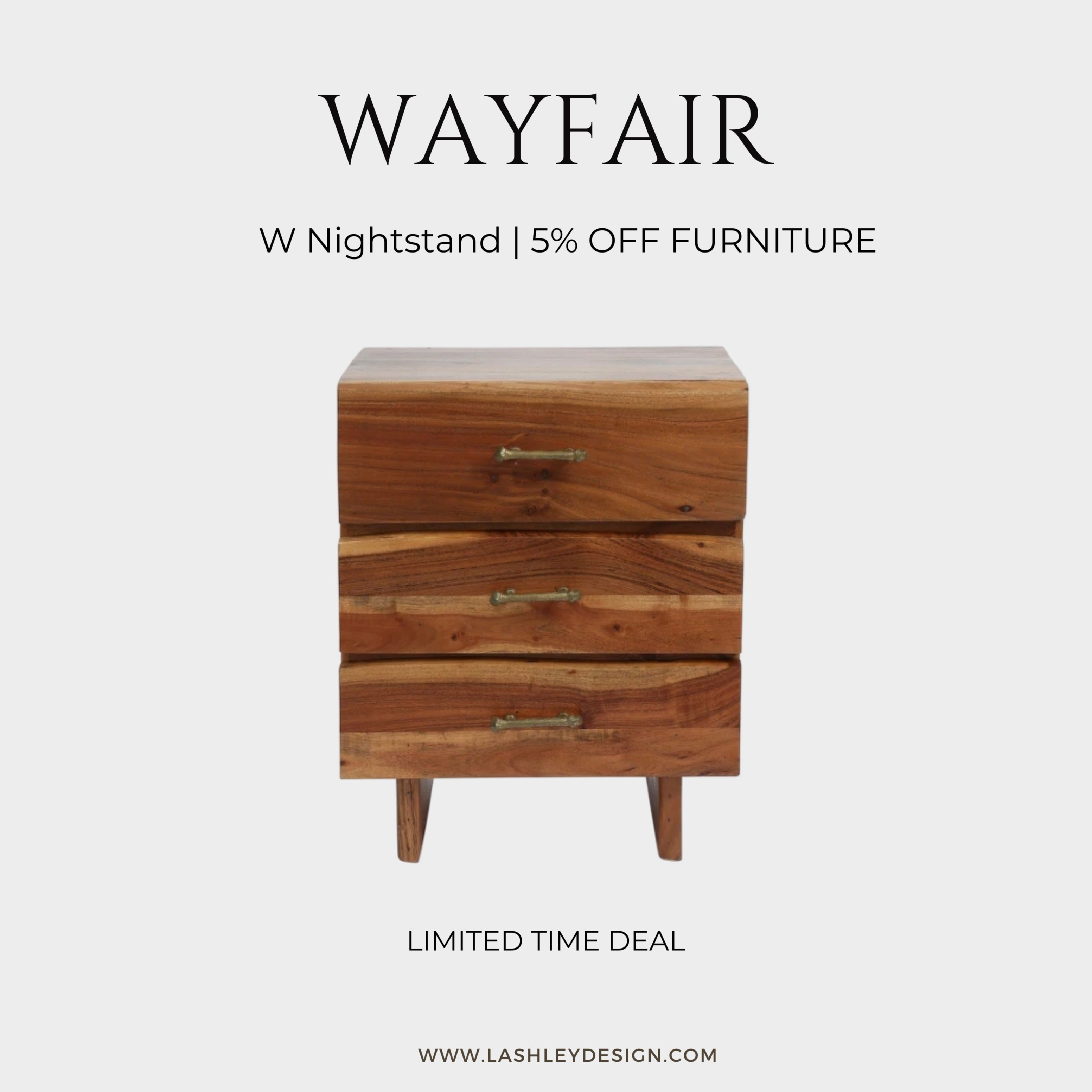 Add a touch of charm to your bedroom with the Wayfair "W" nightstand—now 5% off! Sleek, functional, and the perfect storage solution. #WayfairFinds #FurnitureDeal #NightstandStyle

#LTKU #LTKActive #LTKHome