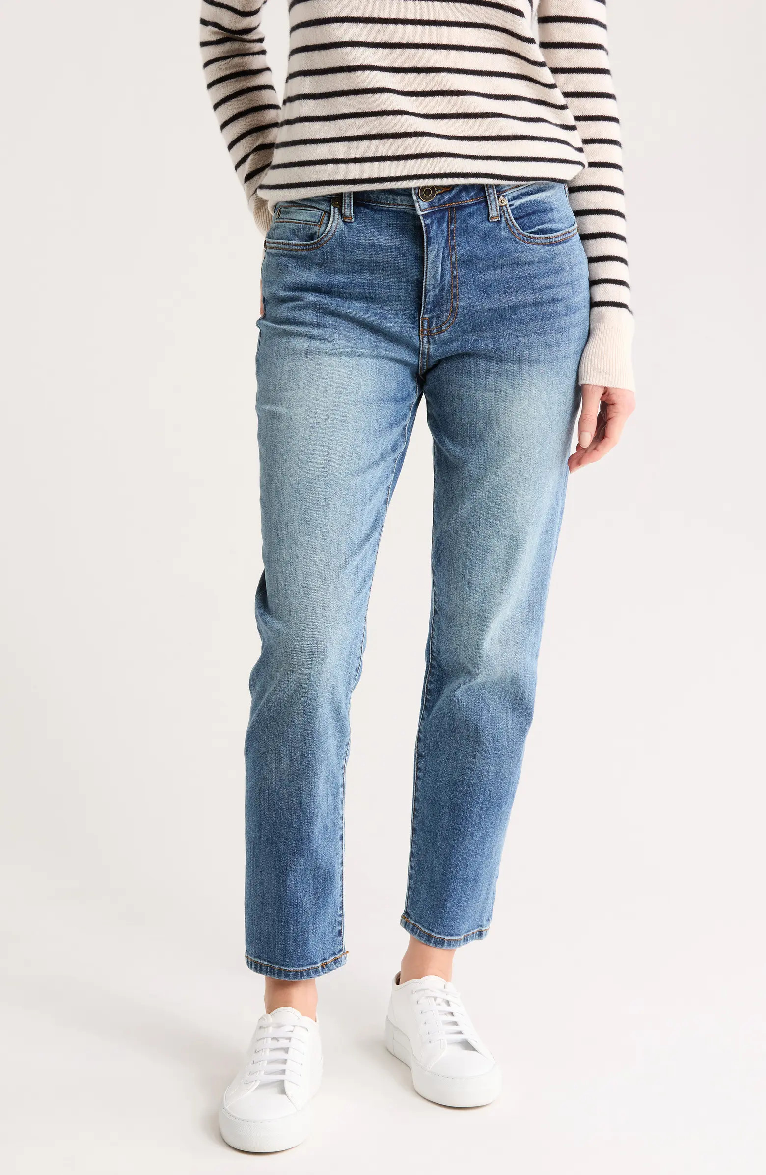 Katy High Rise Straight Leg Ankle Crop Jeans | Nordstrom Rack
