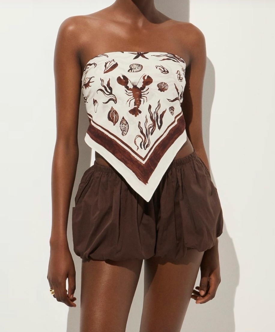 Lobster bandeau top cream and brown with bubble shorts

#LTKootd #LTKSeasonal #LTKTravel
