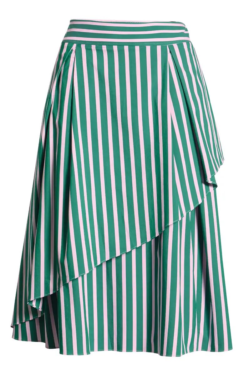 x Atlantic-Pacific Stripe Asymmetrical Skirt | Nordstrom