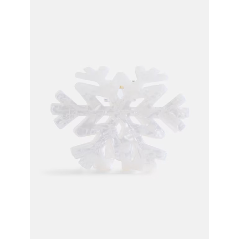Holiday Time Women's Snowflake Hair Claw Clip | Walmart (US)