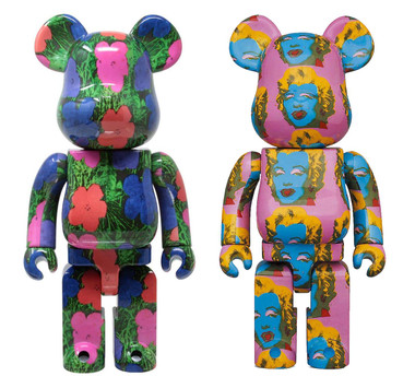 Andy Warhol Bearbrick set of 2 (Warhol Be@rbrick)2020-2021
