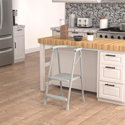 COSCO 2-Step Kitchen Stepper Adult Folding Step Stool, Kids Folding | Wayfair North America
