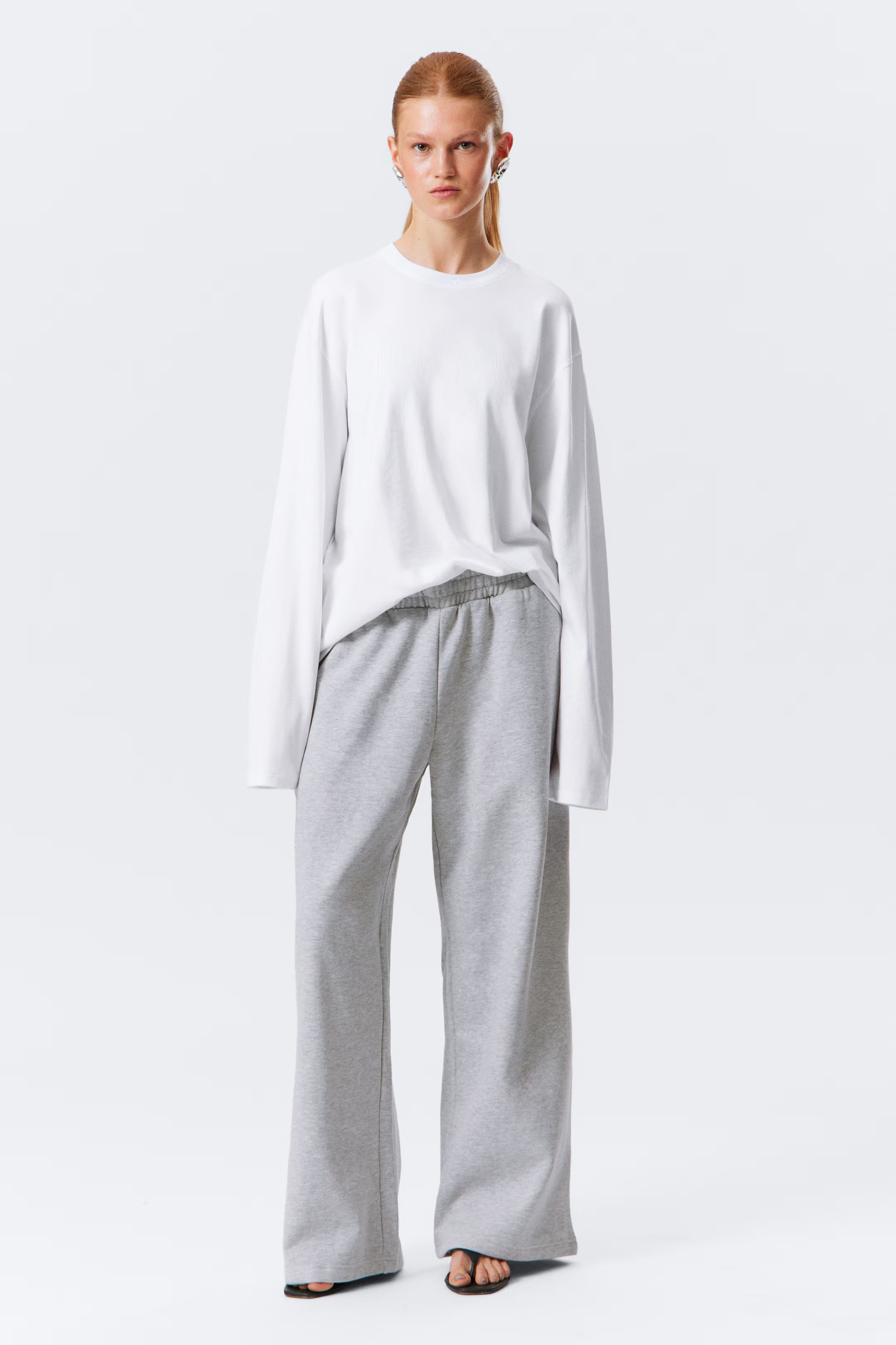 Long-Sleeved Boxy Cotton T-shirt | H&M (UK, MY, IN, SG, PH, TW, HK)