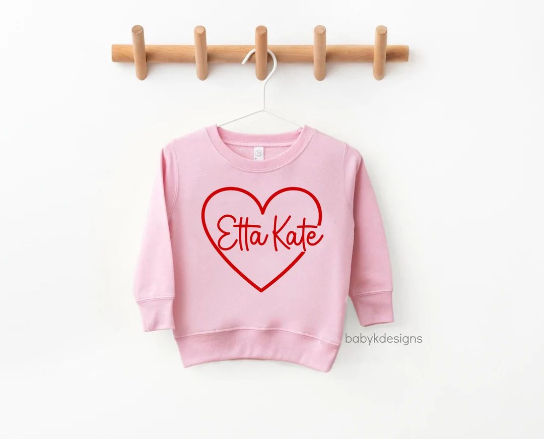 Valentine Shirt Personalized Valentine Girl Valentine - Etsy | Etsy (US)