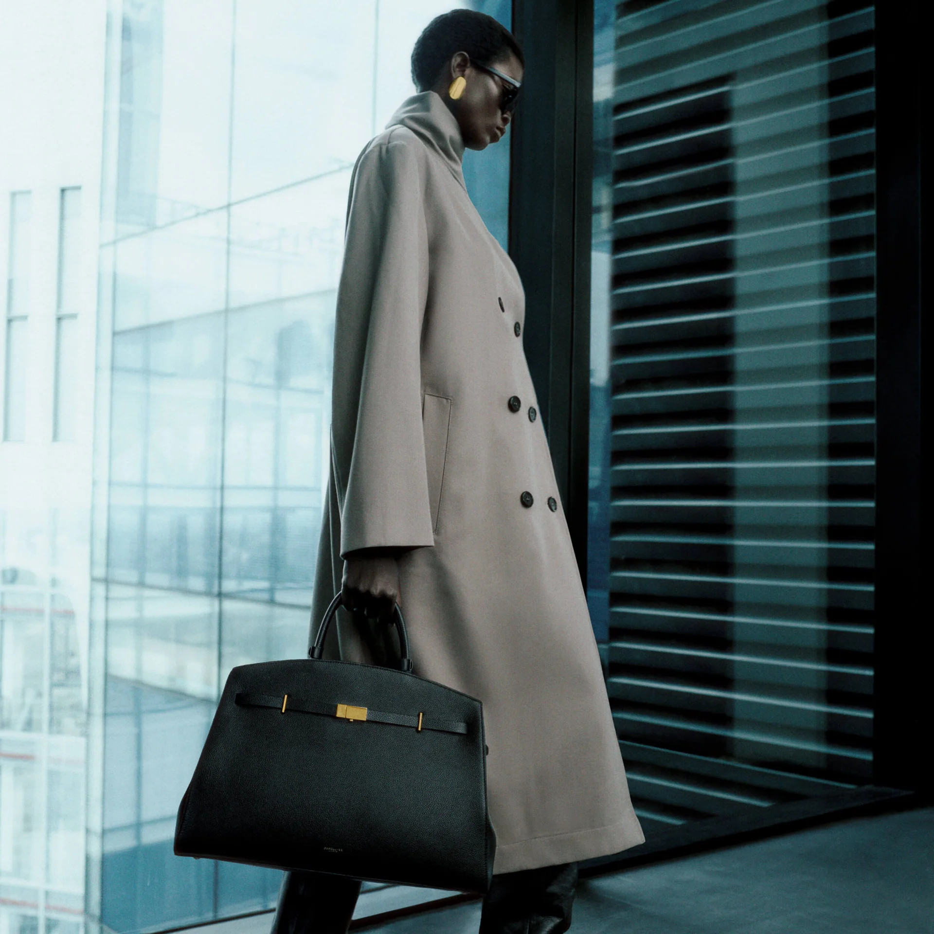 The Hudson | Black Small Grain | DeMellier | DeMellier