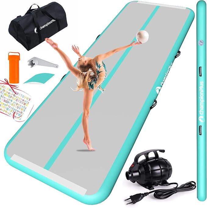 Inflatable Air Tumbling Mat Gymnastics Tumble track 4/8 inches Thickness Air Mats for Home Use/Tr... | Amazon (US)