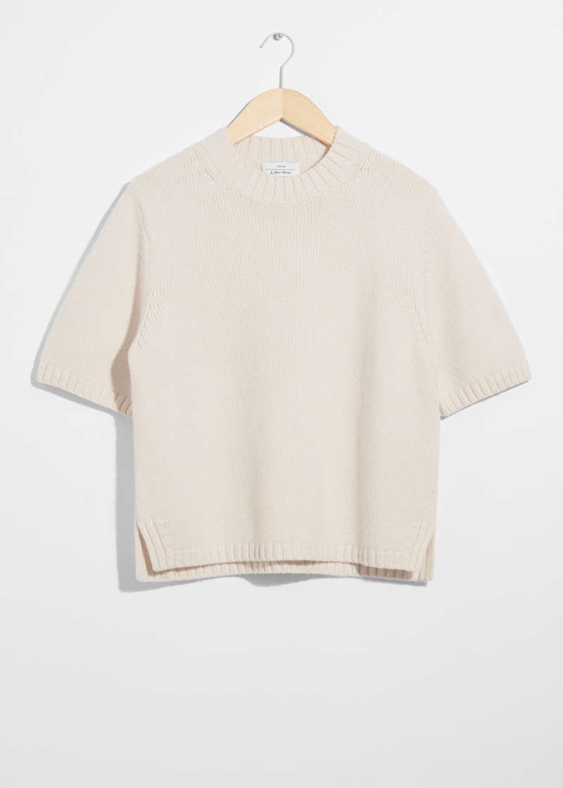 Cashmere-Blend Knit T-Shirt | & Other Stories (EU + UK)