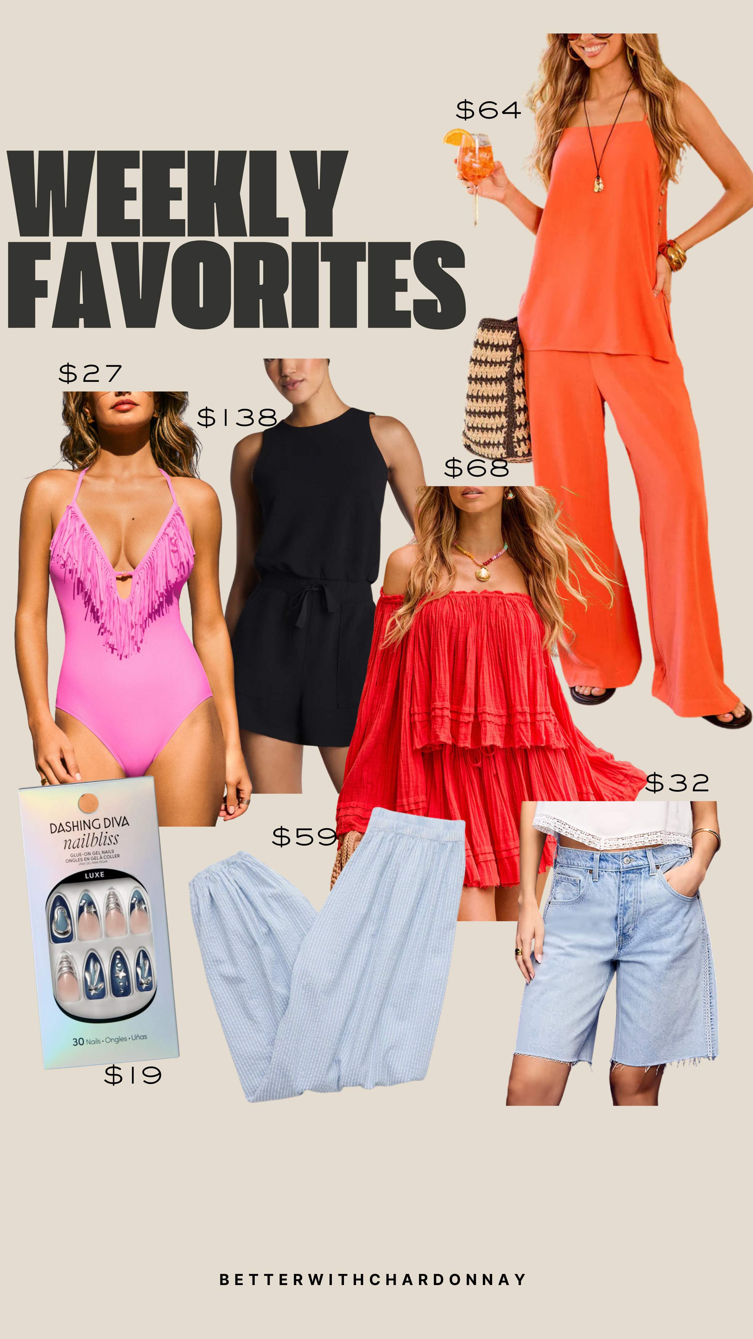 Weekly favorites!

vici, vacation style, summer outfits, matching sets, swim, denim shorts 

 #LTKmomlife #LTKSeasonal #LTKMidsize