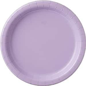 Creative Converting Paper Dinner Plates, 8 3/4, 24 Ct Luscious Lavender | Amazon (US)