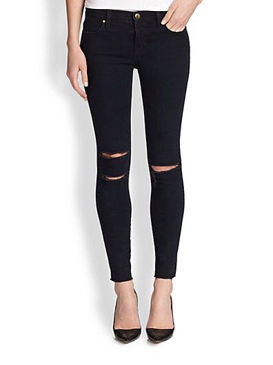8227 Photo Ready Distressed Ankle Skinny Jeans | Saks Fifth Avenue