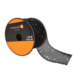 2.5" x 20ft. Glitter Mesh Wired Ribbon by Celebrate It™ Halloween | Michaels Stores