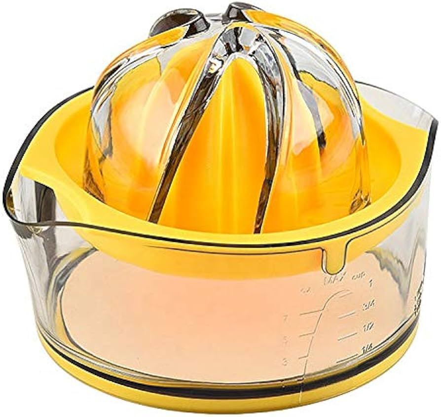 Citrus Lemon Orange Juicer, Manual Hand Squeezer with Built-in Measuring Cup and Strainer, 8OZ (Y... | Amazon (US)