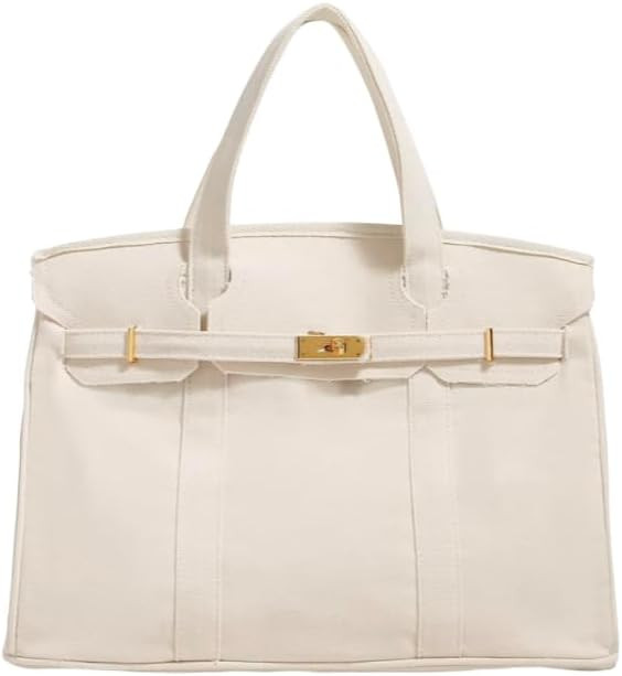 Canvas & Clutch Canvas Carryall Tote Bag, 40 cm, Structured Handbag with Top Handles | Amazon (US)