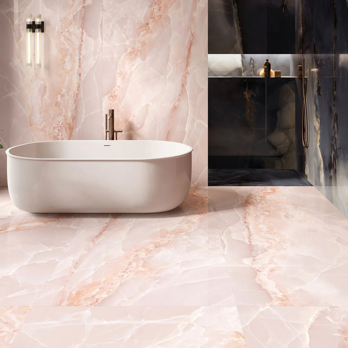 Emporio Pink Onyx 24x48 | Tile Club