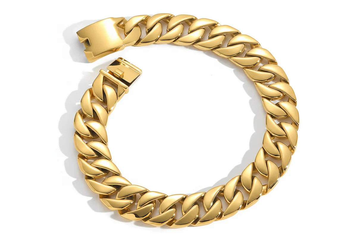 Ultimate Cuban Necklace | Garnished in Gold