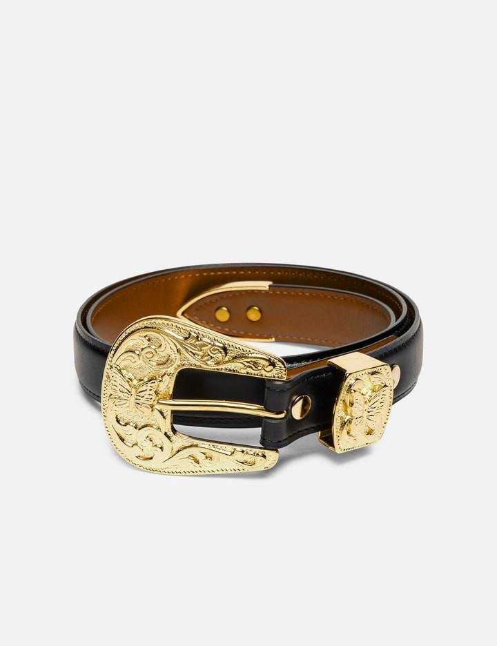 Papillon Western Tip Belt - Steer Leather | Hypebeast
