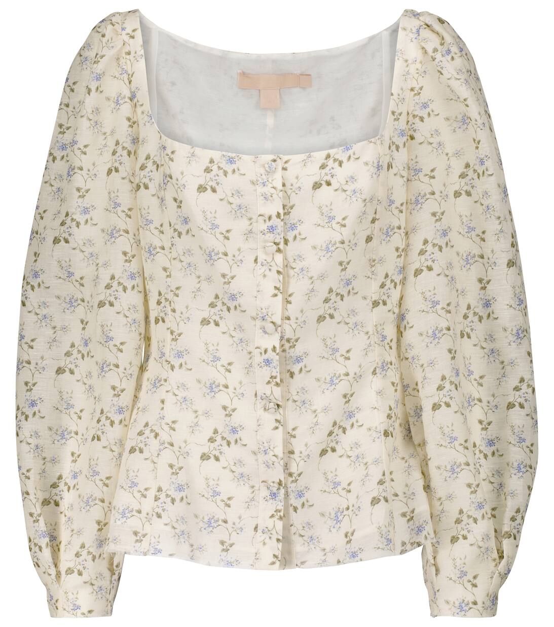 Floral linen-blend blouse | Mytheresa (US/CA)