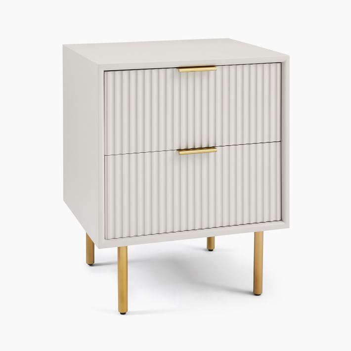 Quinn Closed 2-Drawer Nightstand (21”) | West Elm (US)