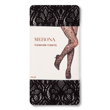 Women's Tights Black Deco Lace - Merona™ | Target