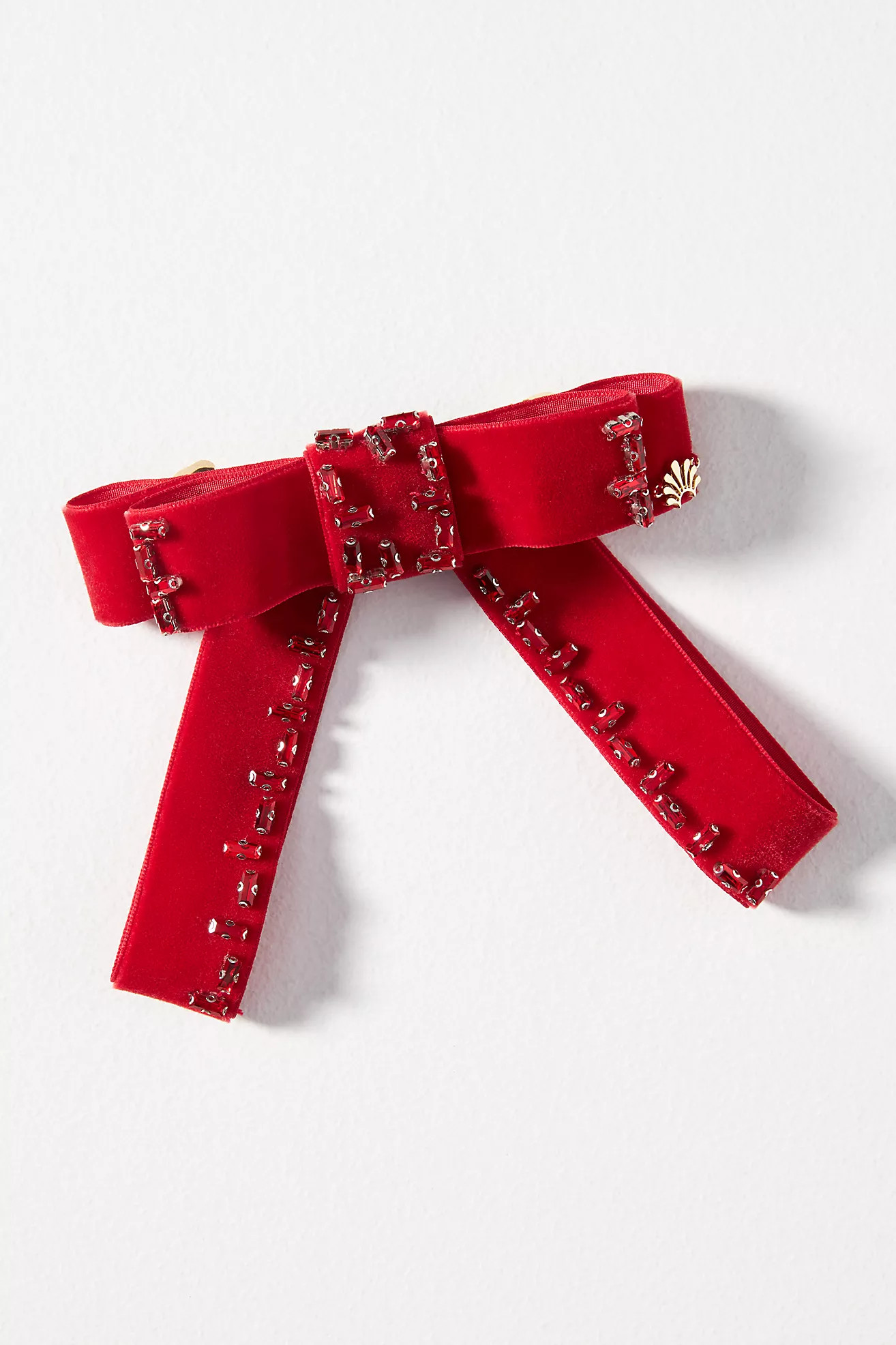 Lele Sadoughi Kate Crystal Bow Barrette | Anthropologie (US)