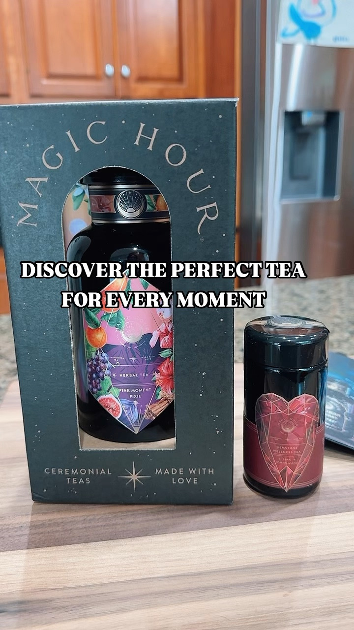 Relax & Rejuvenate with the World's Finest Wellness Teas @clubmagichour

	•	Boosts Immunity
	•	Rich in Vitamin C
	•	Increase Digestion
 
Club Magic Hour is a Tea & Transformation company with a mission to connect our world through tea ceremony. Their organic ceremonial teas are made with love in mystical Ojai, California by Zhena Muzyka. Their vision is to create connection through the simple act of sharing tea! 

Details linked in my LTK app.

https://liketk.it/4FlAd

#ltkgiftguide #ltkbeauty #tealove #teaparty #tealovers #teaceremony #clubmagichour

#LTKBeauty #LTKGiftGuide #LTKVideo