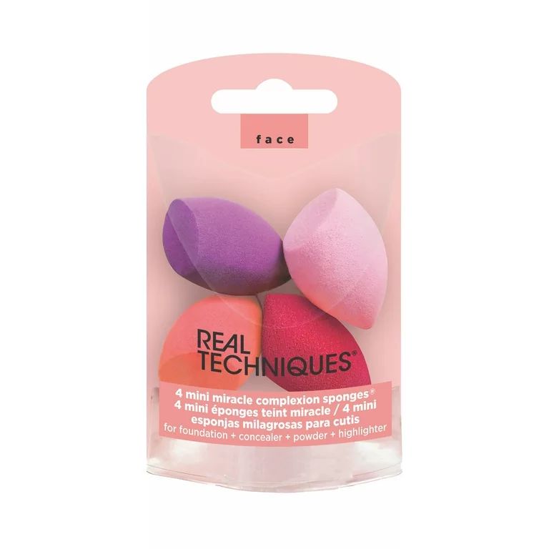 Real Techniques Miracle Mini Complexion Sponge, Travel Friendly, On the Go Makeup Blenders, For F... | Walmart (US)