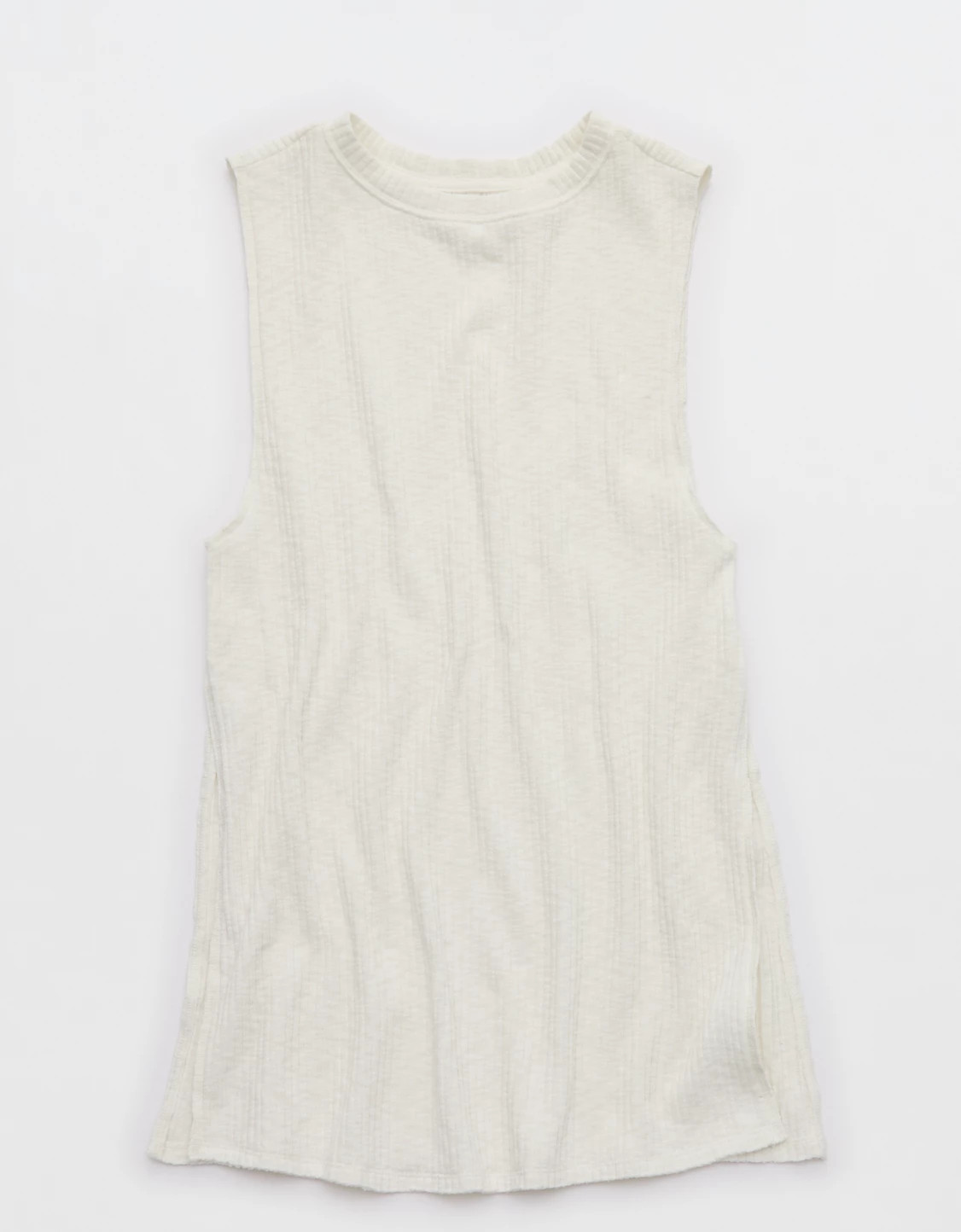 Aerie Textured Rib Tunic Tank Top | Aerie