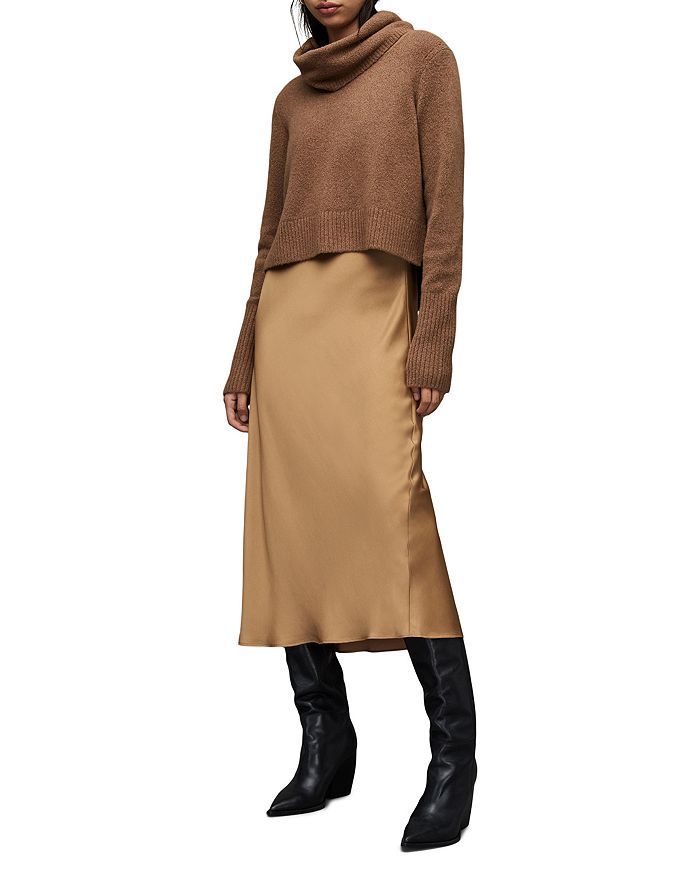 ALLSAINTS Tierny Roll Neck Layered Look Dress Back to Results -  Women - Bloomingdale's | Bloomingdale's (US)