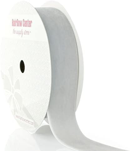 HBC 1" Velvet Ribbon 009 Silver - 25 Yards | Amazon (US)
