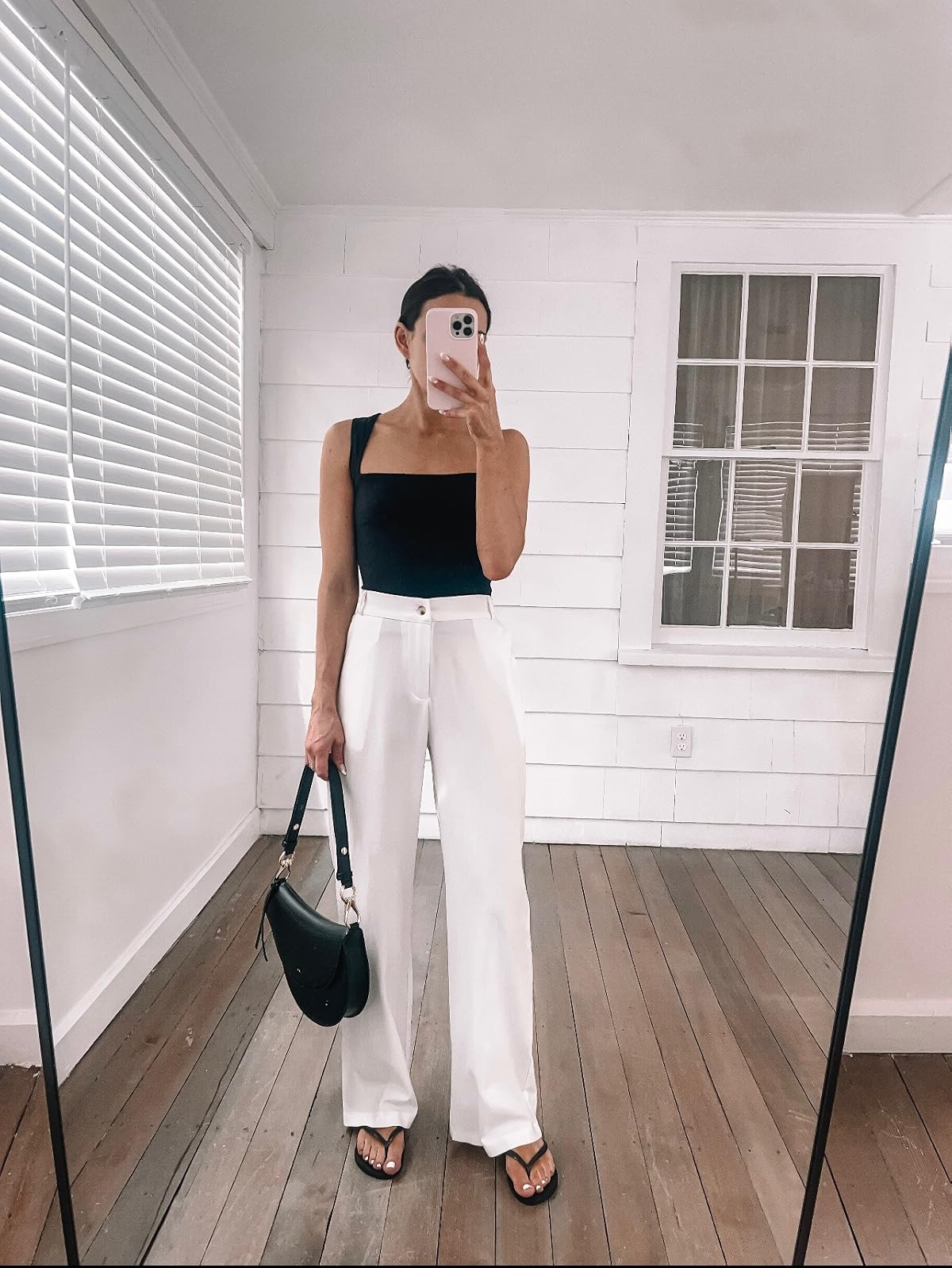 Summer outfit! Pants in XS, sandals sized down a full size, top in S, 

 #LTKSeasonal #LTKPetite