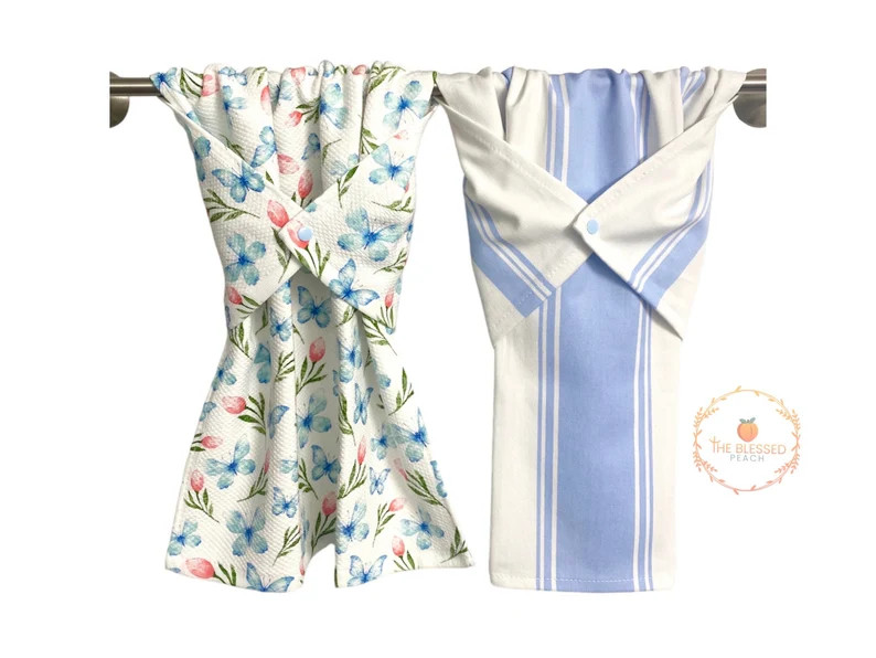 Spring kitchen towel, kitchen dish towel, hand drying towel, hanging hand towel, stove/oven handl... | Etsy (US)