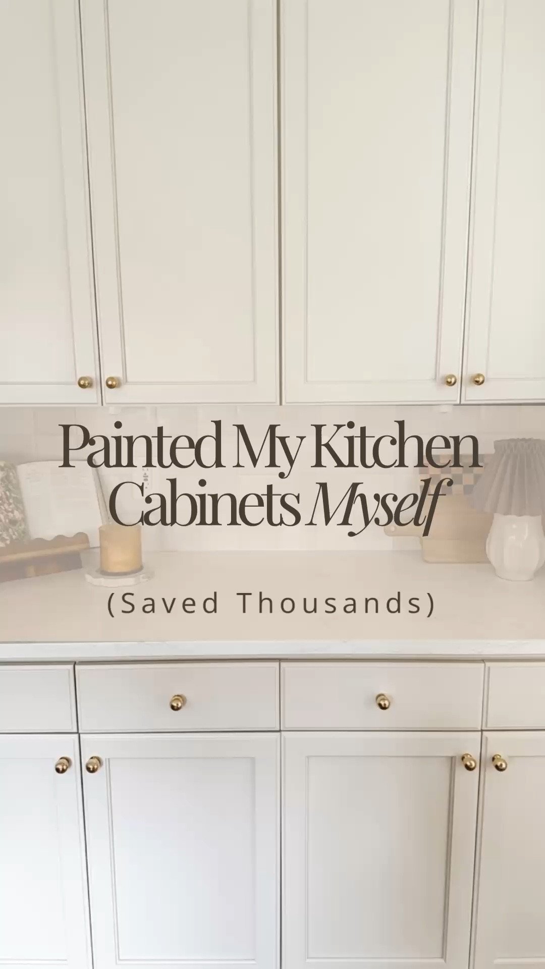 Want to know exactly what I used to paint my kitchen cabinets and get a professional finish at home? I’ve linked all the supplies I used below — most are available on Amazon or at Lowe’s for easy shopping.

For the cabinets, I used Natural Cream by Benjamin Moore (color matched at Sherwin-Williams) with their urethane enamel in satin for a smooth, self-leveling finish. For the island, I went with Urbane Bronze by Sherwin-Williams to get a warmer, modern look.

Everything else is linked so you can recreate this at home:
	•	Primer: Zinsser 123
	•	Foam rollers & brushes
	•	Krud Kutter cleaner
	•	220 grit sandpaper
	•	Isopropyl alcohol

This setup gave my kitchen cabinets a smooth, high-end finish without needing a sprayer — and it saved thousands compared to a professional job!

✨ Save this for your next DIY cabinet project!


#LTKHome