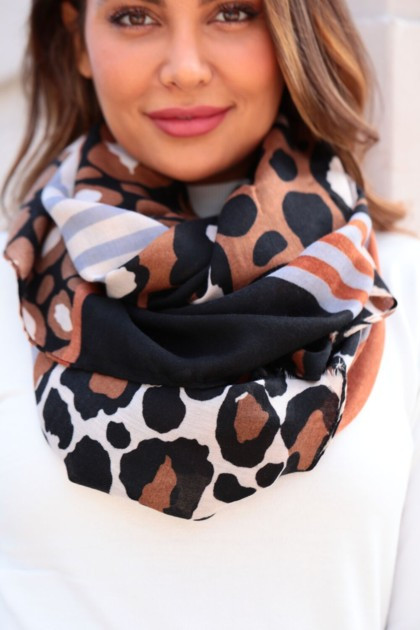 Abstract Animal Print Scarf | The Styled Collection