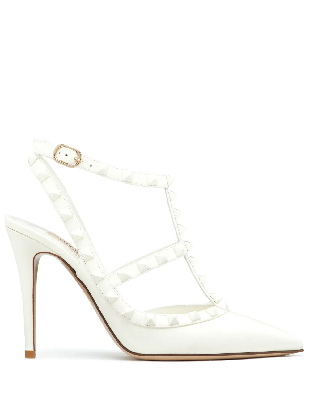 Valentino Garavani Rockstud 100mm ankle-strap Pumps - Farfetch | Farfetch Global