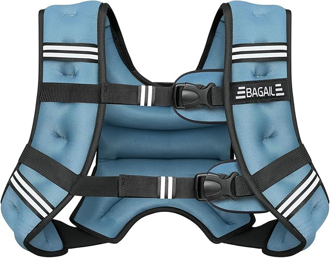 BAGAIL Weighted Vest, 5lb/8lb/10lb/12lb/15lb/20lb/25lb/30lb Weight Vest for Walking & Weight Loss... | Amazon (US)