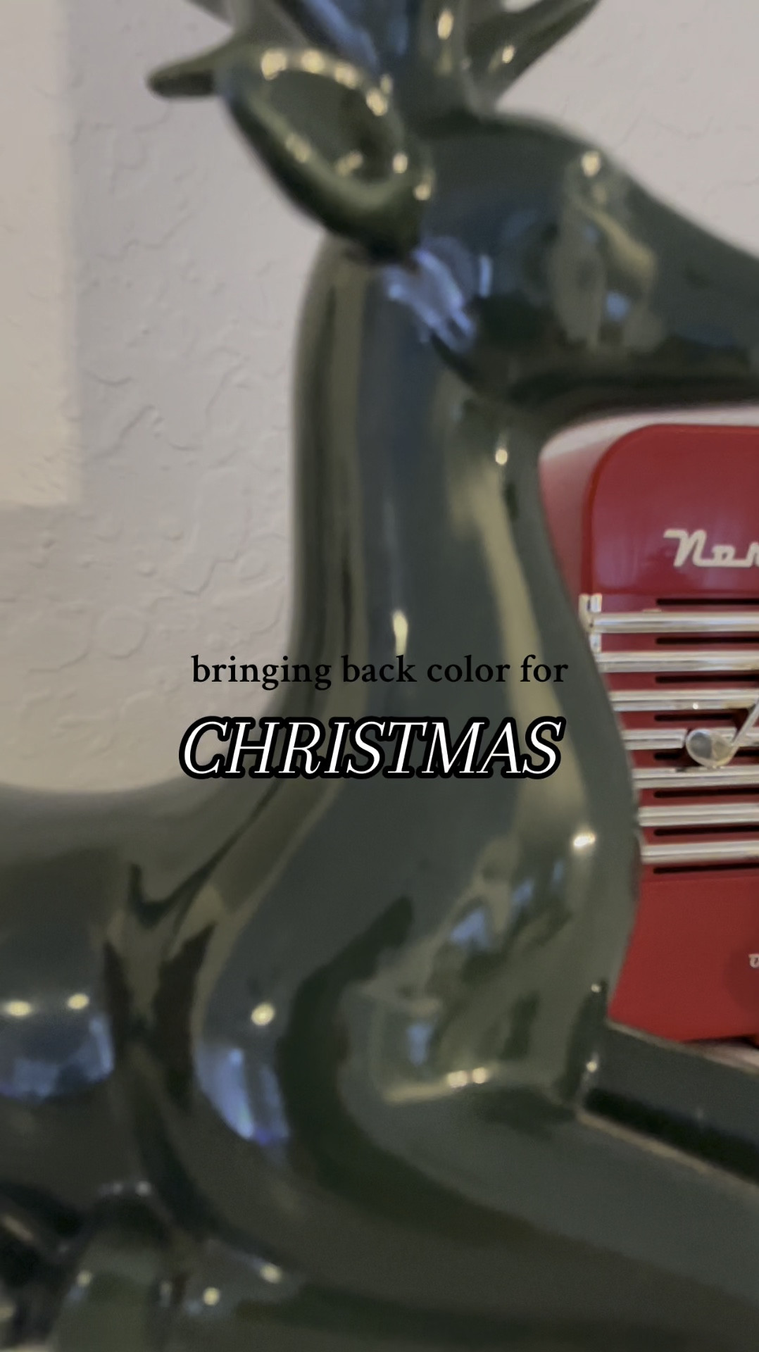 This year I'm ditching the beige & neutral and adding some color to my Vintage Christmas Home Decor. I found the perfect reindeer combo at Home Goods and have tagged some alternatives | petite mom with a passion for sharing beauty, fashion, & home inspo | Follow @jully.gabriely on Instagram #momstyle #minimalistic #styleinspo #LTKMostLoved 

#LTKWatchNow #LTKHoliday #LTKHome
