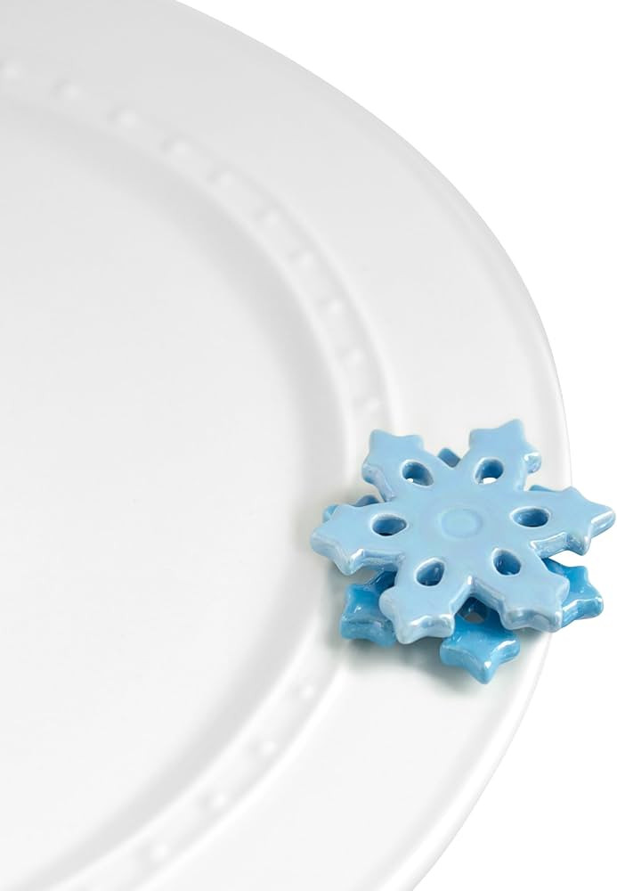 Nora Fleming No Two Alike (Blue Snowflake) - Hand-Painted Ceramic Christmas Decor - Winter Minis ... | Amazon (US)