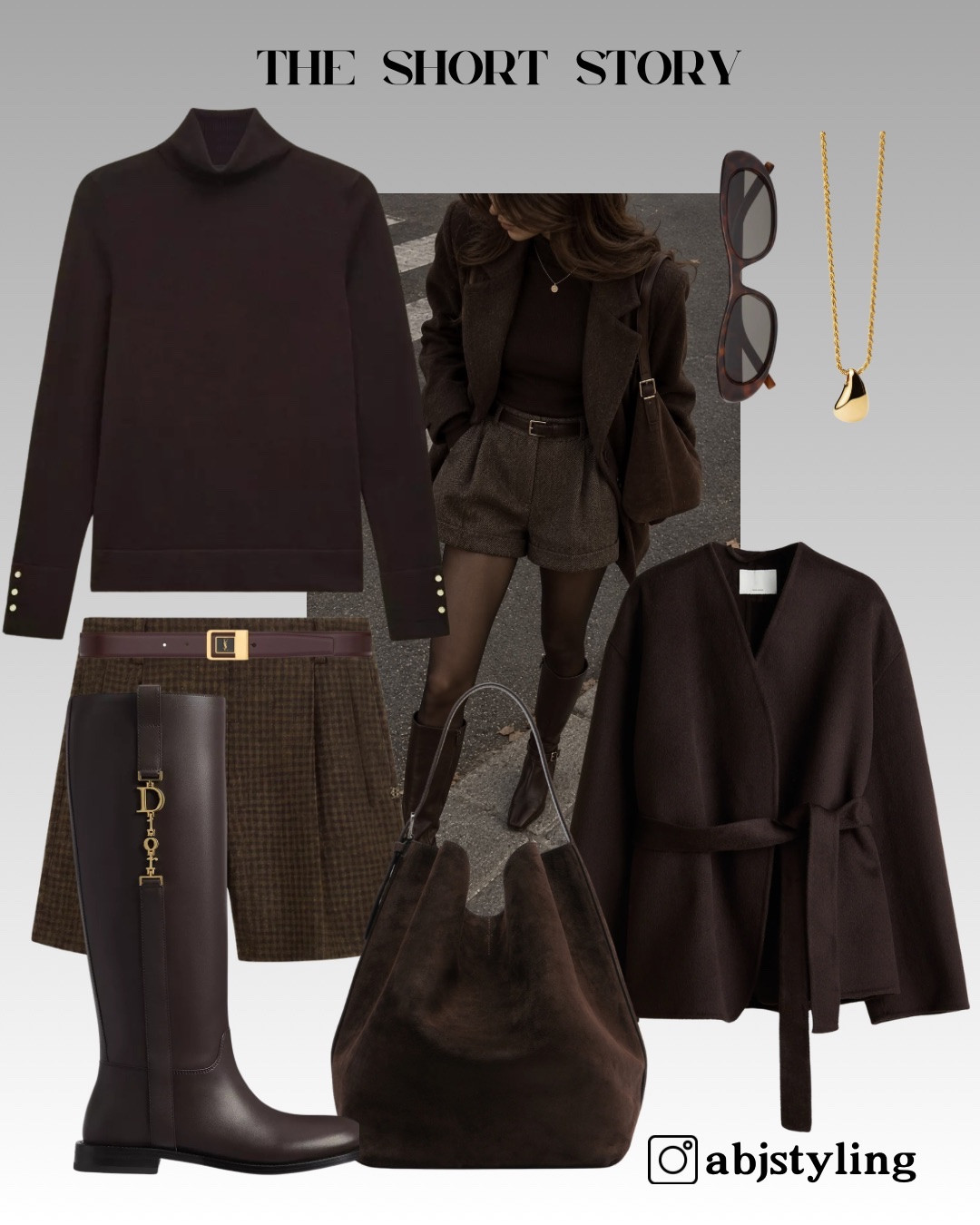 Chocolate, Tailored 🤎

A tonal brown look with tailored checked shorts, a fine knit, tall boots and a soft belted jacket.

Styling tip: shorts work beautifully into autumn when the boot comes high enough to reduce the amount of bare leg. Keeping everything tonal makes the proportions feel much more intentional.

#LTKuk #LTKautumn #LTKeurope