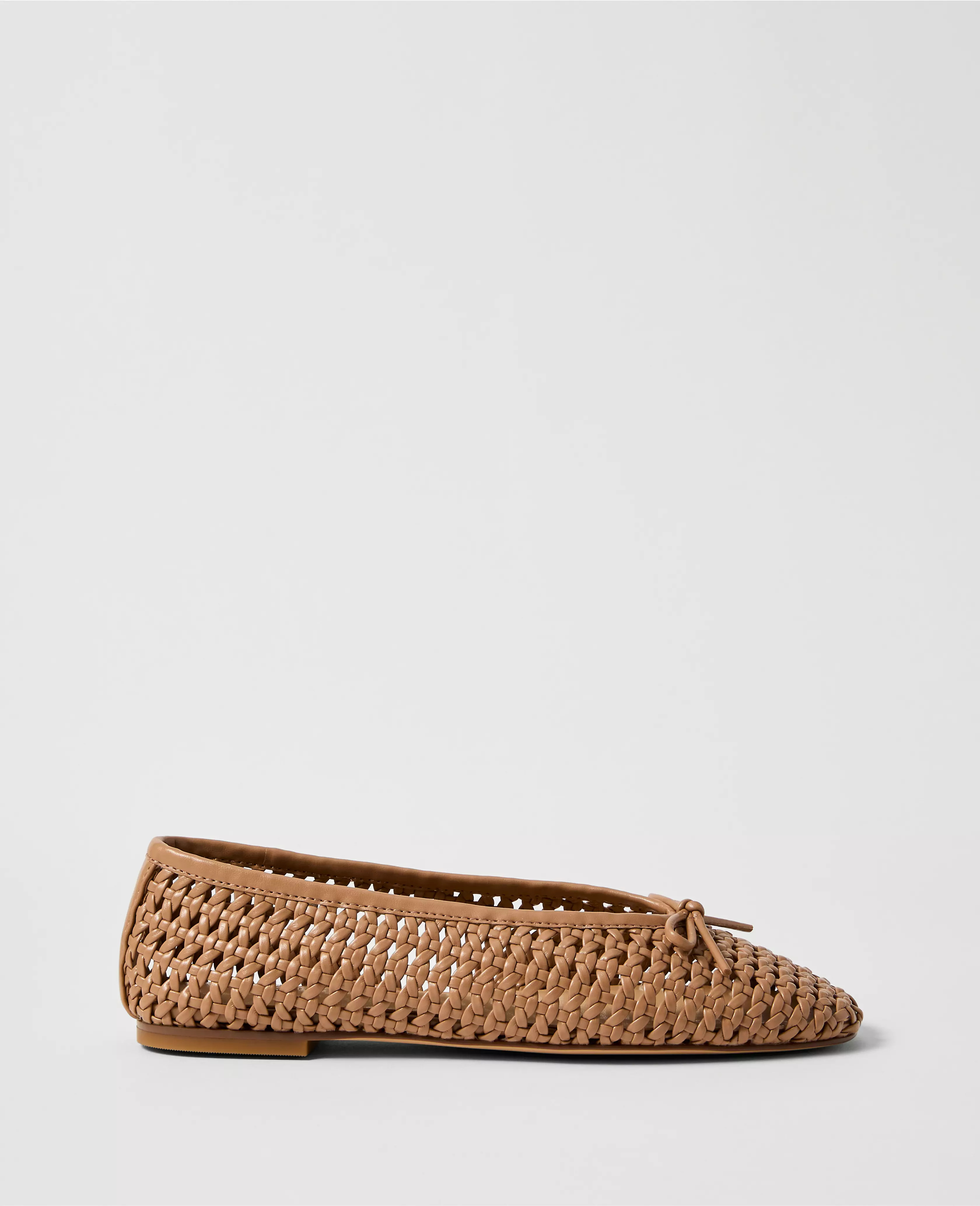 Weekend Collection Woven Bow Ballet Flat | Ann Taylor