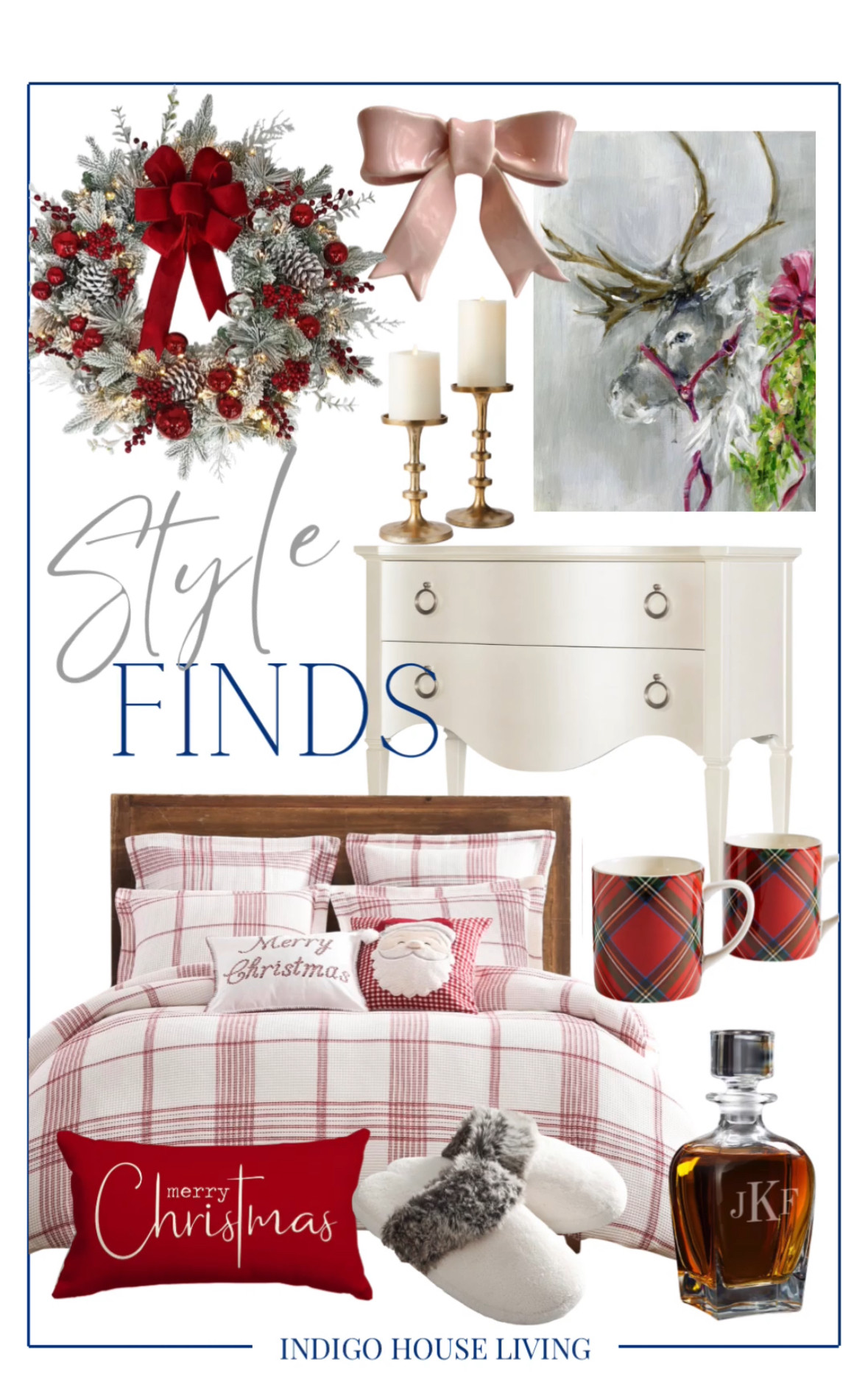  STYLE FINDS: Holiday Edition

Looking for the perfect touches to make this holiday season extra special? 

From a cozy plaid duvet that feels like Christmas morning to a stunning personalized whiskey decanter for the whiskey lover on your list, I’ve gathered my favorite finds to make decorating and gifting a breeze.

I am obsessed with this whimsical reindeer art (it’s pure joy!) and these handmade ceramic bows add a charming, unexpected detail to your gallery walls. 

Whether you’re decking the halls or wrapping up something meaningful, these pieces are timeless treasures.

Save this post for all your holiday inspiration! Which one is your favorite? Let me know below! 🎄

Live Beautifully✨Love Deeply✨Be Grateful

Home Decor | Southern Living | Blue and White Decor | Southern Charm | Interior Design Ideas | Traditional Home | Home Inspo | Amazon Finds |Wayfair Finds |House and Home | Better Homes and Garden | Serena and Lily | Classic Southern Design | Design Inspiration | Timeless Interiors | Wayfair Finds | Walmart Finds 

 #LTKGiftGuide #LTKHoliday #LTKHome