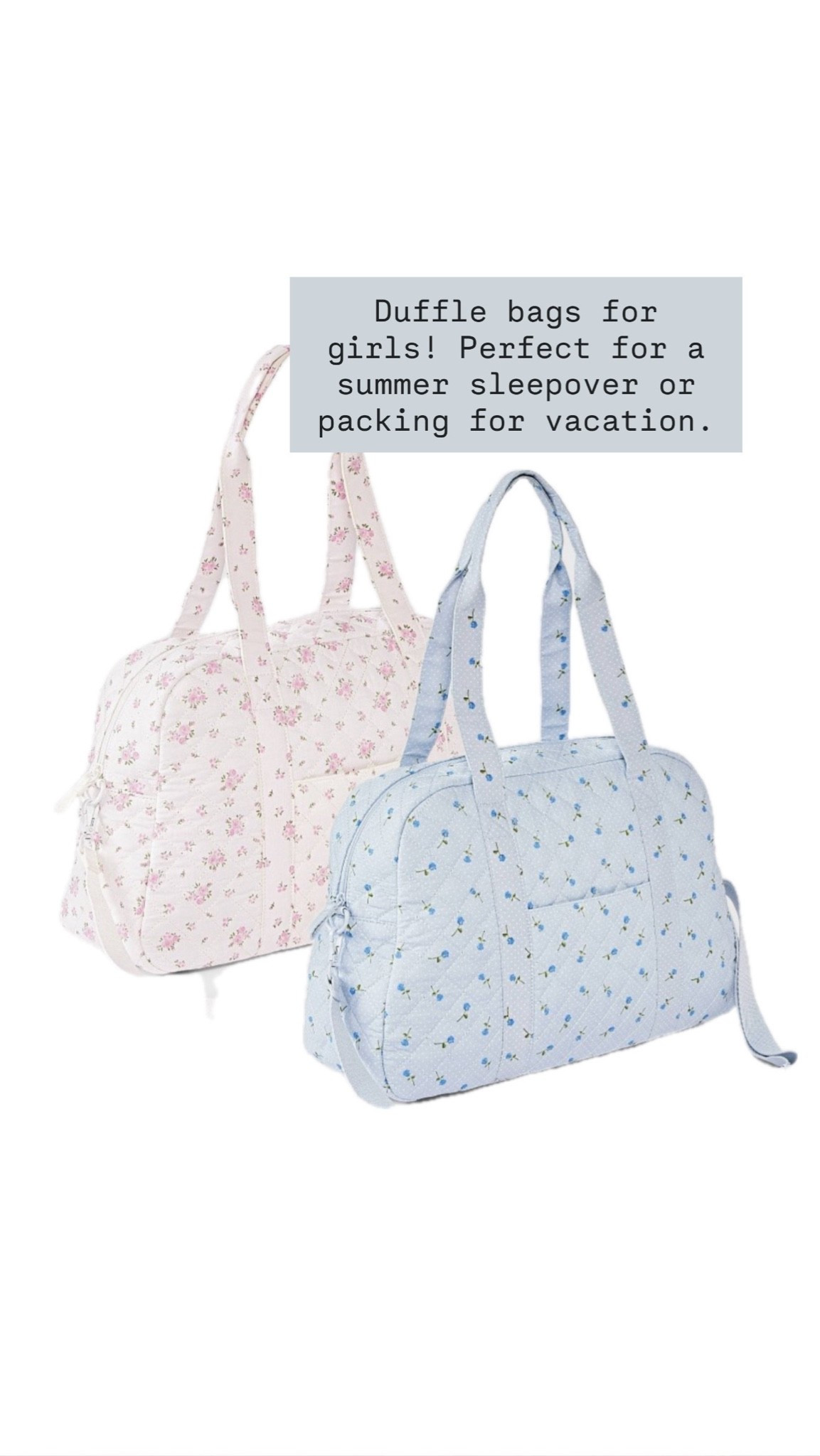 The girls are going to love these duffels! So great for summer travels!

Loverly Grey, Target find, kids finds, girls duffel bags

#LTKKids #LTKTravel