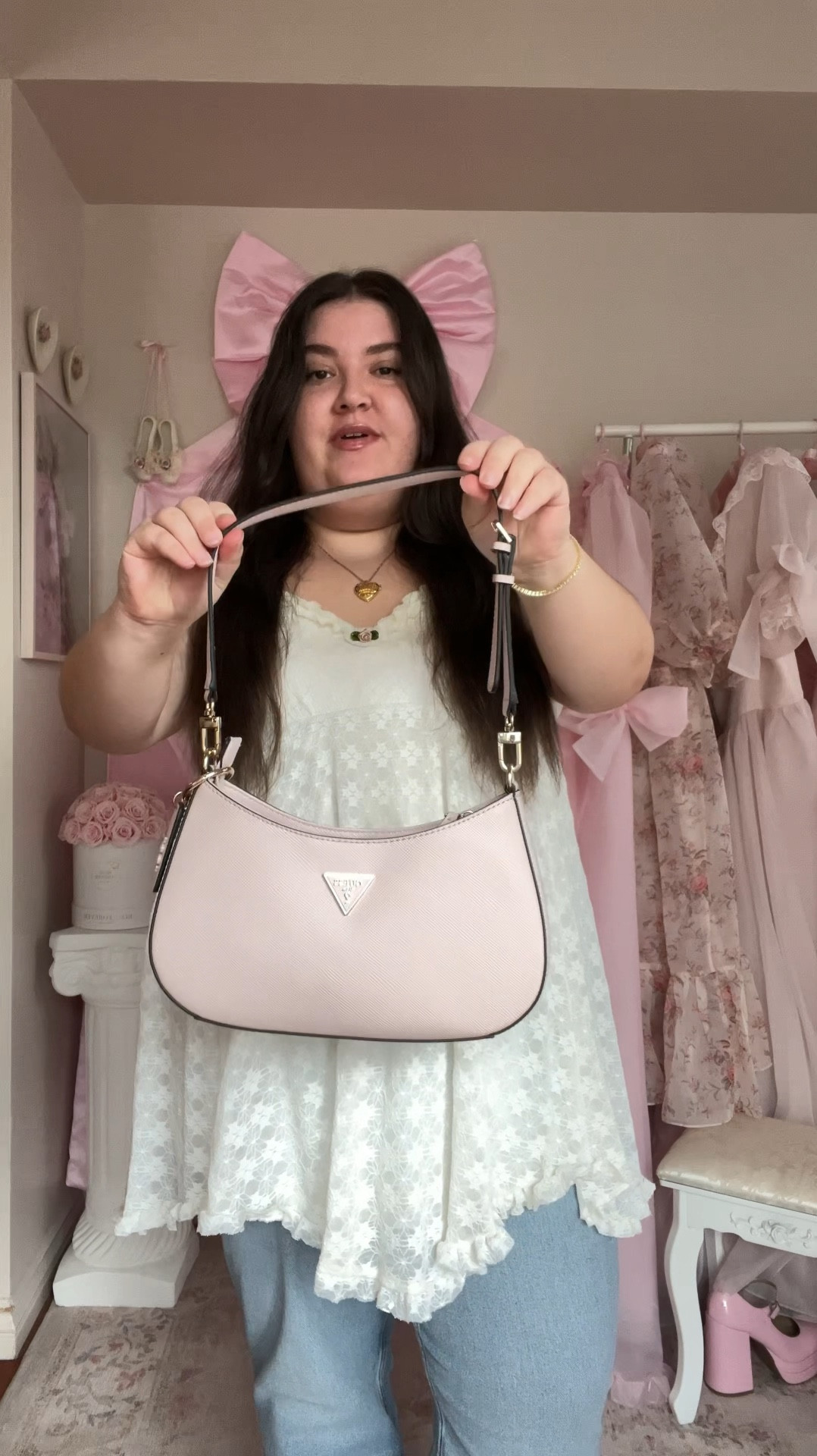 Guess Noelle Bag in Pink 🎀 Perfectly fits a Kindle, digital camera, iPhone, and more!!

#LTKFindsUnder100 #LTKItBag #LTKSeasonal