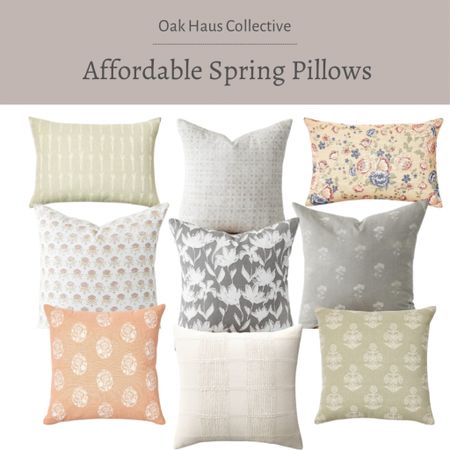 Spring pillows! 

Pillow combination, Easter pillows, spring pillow covers, modern pillow covers 

#LTKSeasonal #LTKhome #LTKSpringSale