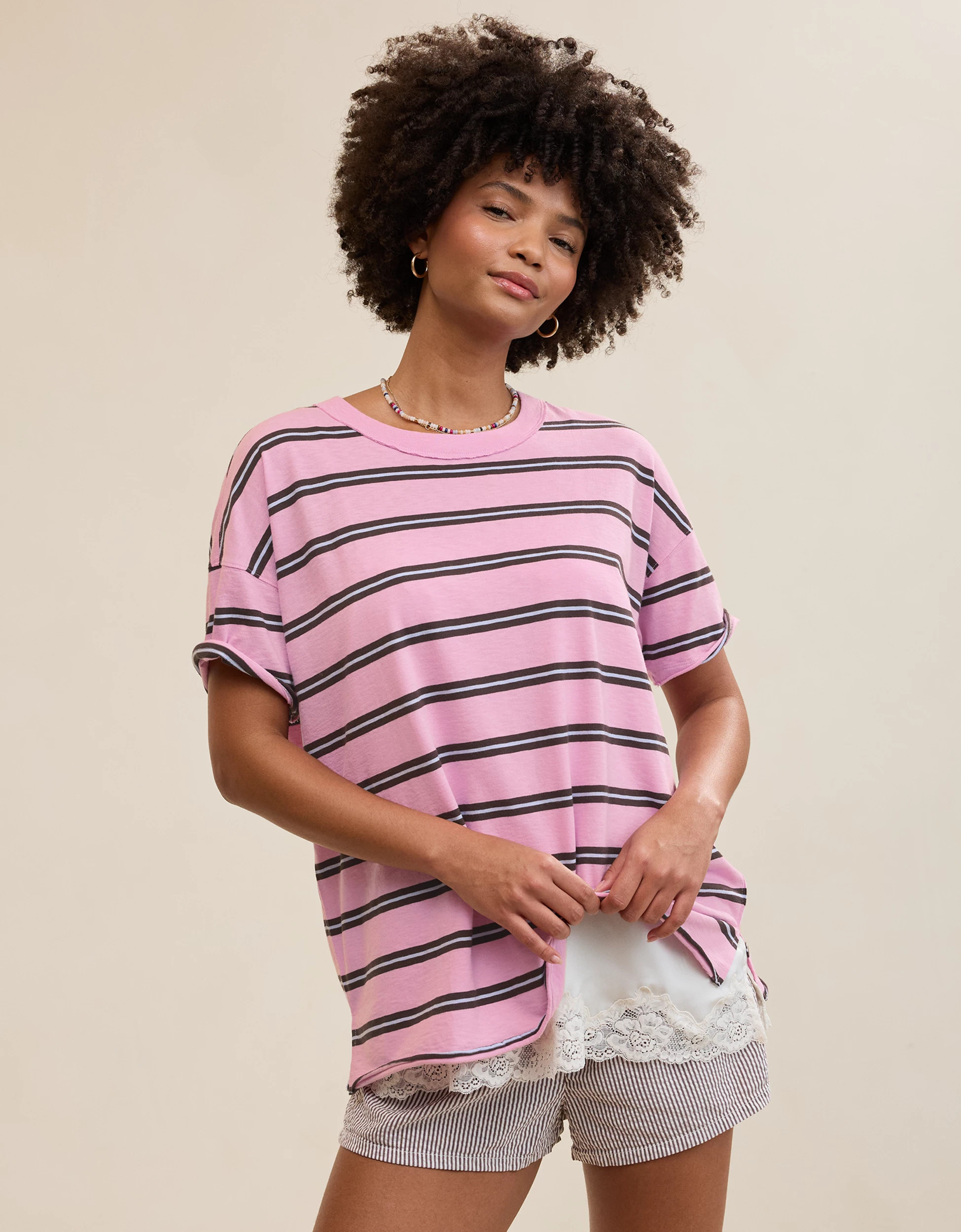 Aerie Oversized Crew Boyfriend T-Shirt | Aerie