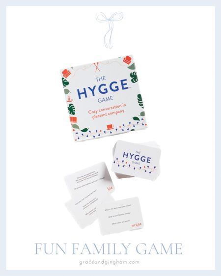 Such a fun conversational game! My husband and I love pulling this out at dinner or when we have friends over! Family friendly and great for getting to know people better!

hygge game // family games // date night ideas // fun card games

#LTKfamily #LTKhome #LTKunder50